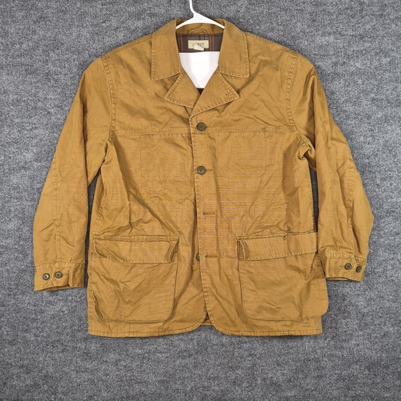 J‎ Crew Jacket Mens XL Brown Barn Coat Cotton Canvas Flannel Lined Hunting